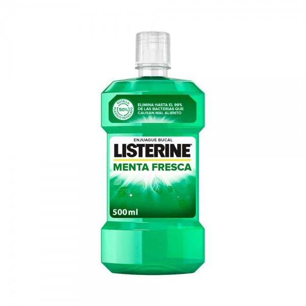Listerine menta fresca (1 x 500 ml), enjuague bucal con...