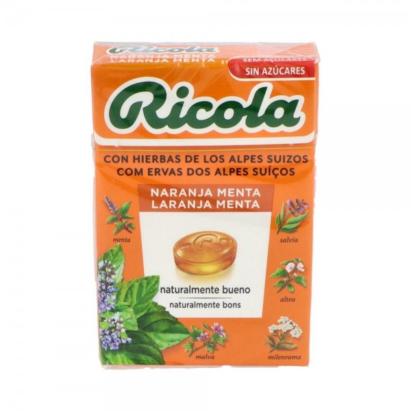 Ricola caramelos S/A Naranja Menta